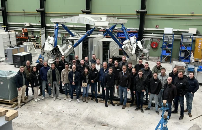 Dromec teamfoto 2024 - kerstsluiting